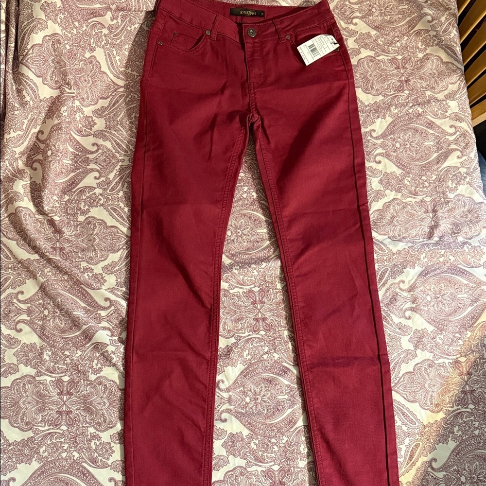 Supercrash Women's Red Skinny Jeans